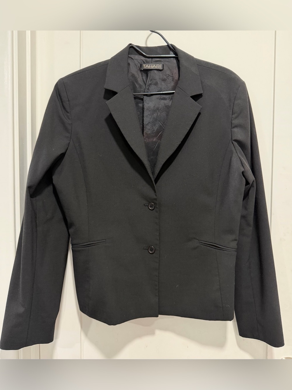 Tahari Black Classic Two-Button Blazer